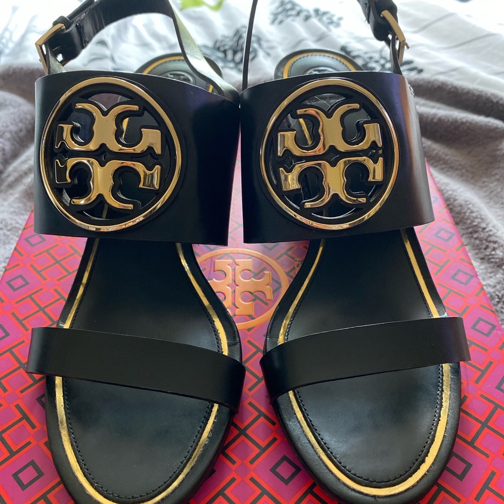 Tory Burch Metal Miller 65 MM Wedge